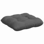 vidaXL Coussins de siège 4 Pièces Gris foncé 45 x 45 x 12 cm tissu