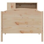 vidaXL Lit bibliothèque sans matelas 100x200 cm bois massif de pin