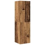 vidaXL Ensemble de meuble TV mural 4 Pièces vieux bois bois d'ingénierie