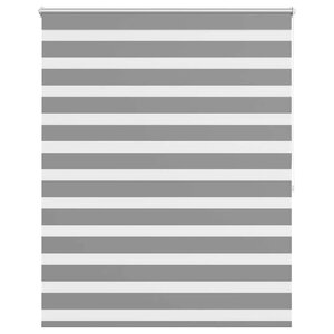 vidaXL Store vénitien zébré 120 9 x 175 cm  largeur du tissu 116 7 cm  gris