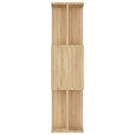 vidaXL Bibliothèque/Séparateur de pièce Chêne sonoma Bois d’ingénierie