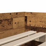 vidaXL Cadre de lit avec tiroir Bois Ancien 90 x 200 cm Pin massif