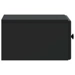 vidaXL Cabinet de chevet mural 2 pc Noir 34 5 x 33 x 20 cm