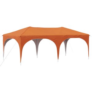 vidaXL Tente de fête pop-up 575 x 288 x 245 cm Orange Tissu Oxford