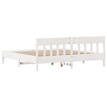 vidaXL Cadre de lit sans matelas blanc 180x200 cm bois massif de pin