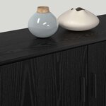 vidaXL Ensemble de meuble TV mural 2 Pièces Chêne noir 100 x 34 5 x 40 cm