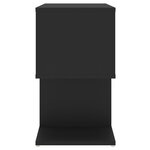 vidaXL Tables de chevet 2 Pièces noir 50x30x51 5 cm bois d'ingénierie