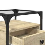 vidaXL Tables de chevet 2 Pièces chêne sonoma 40x40x55 cm bois ingénierie