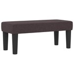 vidaXL Lit à ressorts avec matelas Marron foncé 100 x 200 cm