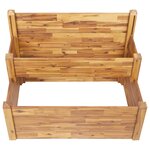 vidaXL Jardinière sur 2 niveaux 110x75x84 cm Bois massif d'acacia