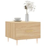 vidaXL Table basse Chêne sonoma 50x50x40 cm Bois d'ingénierie