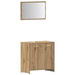 vidaXL Ensemble de meubles salle de bain 4 Pièces bois d'ingénierie