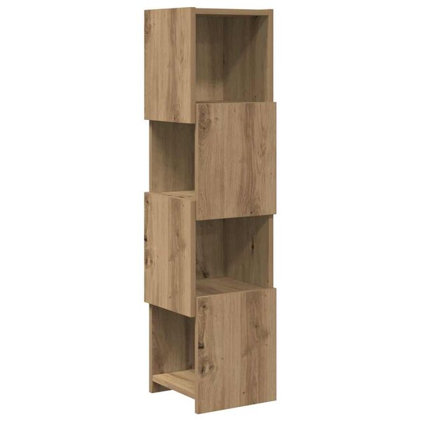 vidaXL Meuble d'angle Blanc 25 5x25x102cm Bois d'ingénierie
