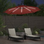vidaXL Parasol banane à mât déporté Couleur terre cuite