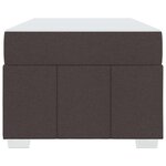 vidaXL Cadre de lit avec matelas Marron foncé 120 x 190 cm tissu