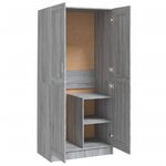 vidaXL Garde-robe Sonoma gris 82 5x51 5x180 cm Bois d'ingénierie