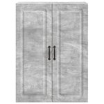 vidaXL Armoire Murale 66 x 34 5 x 90 cm Bois d'ingénierie Gris béton