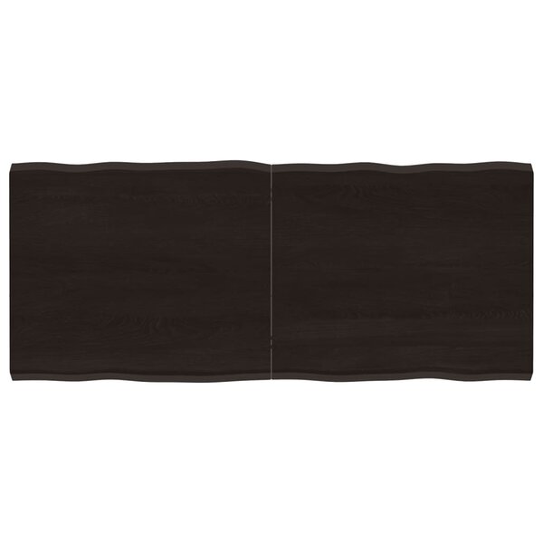 vidaXL Dessus de table bois massif traité bordure assortie