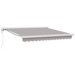 vidaXL Auvent Gris clair 350 x 250 x 165 cm Polyester et Aluminium