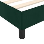 vidaXL Cadre de lit sans matelas vert foncé 120x200 cm velours
