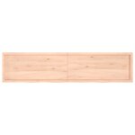 vidaXL Étagère murale 220x50x(2-4) cm bois de chêne massif non traité