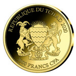 Monnaie PANDA Bullion Coins of the World 2020 1/500 Oz Or 3000 Francs Chad (PRÉCOMMANDE)