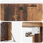 vidaXL Meuble TV mural 78 5 x 31 x 30 cm Bois ancien Bois d'ingénierie