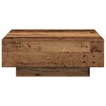 vidaXL Table basse Bois ancien 80 x 80 x 31 cm Bois d'ingénierie