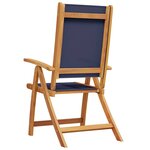 vidaXL Chaises pliables de jardin lot de 2 bois d'acacia et textilène