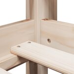 vidaXL Lit haut avec toit 90x200 cm bois de pin massif