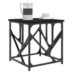 vidaXL Table basse noir 45x45x47 5 cm bois d'ingénierie