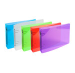 Classeur pour fiches bristol 100x150 2 anneaux 25mm polypropylène Crystal couleur a... EXACOMPTA