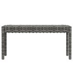 Salon de jardin meuble d'extérieur ensemble de mobilier 6 pièces avec coussins résine tressée gris 02_0016864