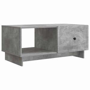 vidaXL Table basse Gris béton 90 x 50 x 40 cm Bois d'ingénierie