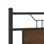 vidaXL Cadre de lit sans matelas chêne marron 137x190 cm