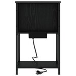 vidaXL Cabinet de chevet 2 Pièces Chêne noir 38 x 31 x 61 cm