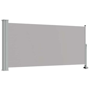 vidaXL Auvent latéral rétractable de patio 120 x 300 cm Gris