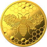 Monnaie GOLD BEE 1/25 Oz Or 5$ Niue 2026 (PRÉCOMMANDE)