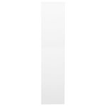 Armoire de bureau en acier design contemporain avec 3 étagères réglables 90 x 40 x 180 cm en acier blanc 02_0046911