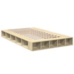 vidaXL Cadre de lit sans matelas chêne sonoma 120x200 cm