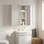 vidaXL Armoire murale de salle de bain Blanc 20 x 16 x 62 5 cm