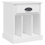 vidaXL Tables de chevet 2 Pièces blanc 43x36x50 cm