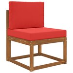 vidaXL Coussin de canapé d'extérieur 2 Pièces Rouge Polyester