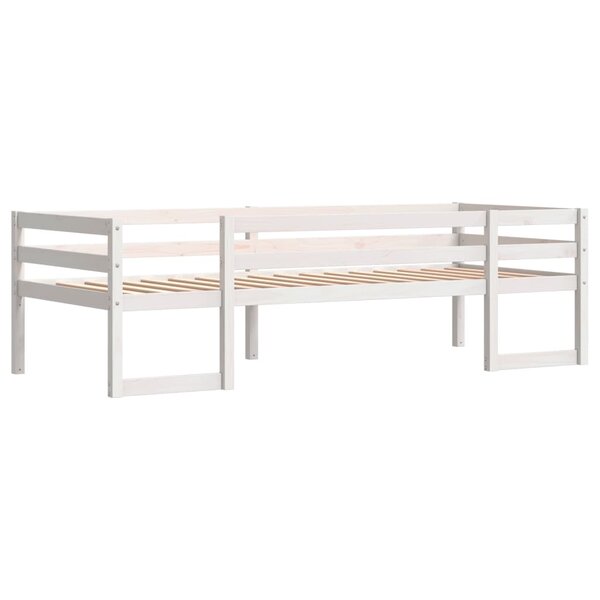 vidaXL Cadre de lit pour enfants blanc 80x200 cm bois de pin massif
