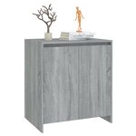vidaXL Buffet Sonoma gris 70x41x75 cm Bois d'ingénierie