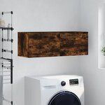 vidaXL Armoire murale Chêne fumé 100x36 5x35 cm Bois d'ingénierie