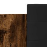 vidaXL Cadre de lit avec tête de lit chêne fumé 100x200 cm