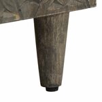 vidaXL Buffets 3 Pièces gris clair 60x33 5x75 cm bois de manguier massif