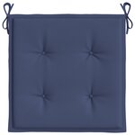 vidaXL Coussins de palette lot de 2 bleu marine 40x40x4 cm