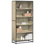 vidaXL Bibliothèque chêne sonoma 80 5x35x170 5 cm bois d'ingénierie